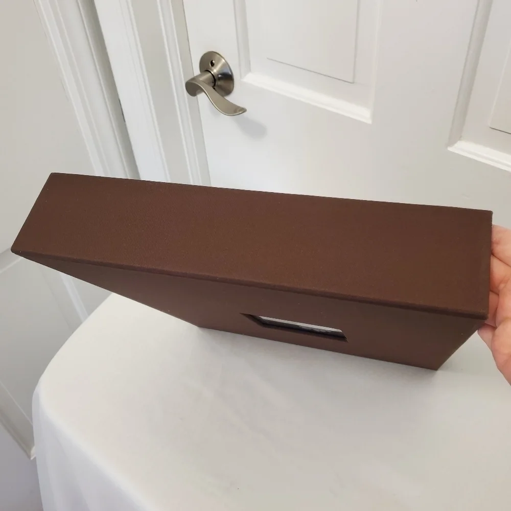 EUC Pioneer 3 Ring Hardcover Binder, Brown 15 x 12.5 x 2.75
